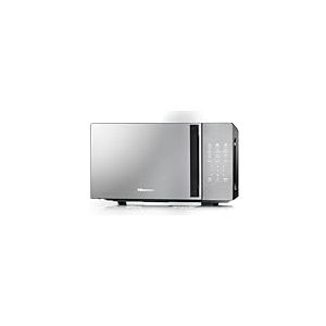 Hisense H20MOMBS4HG, Micro-ondes 20L, Ouverture de Porte à Gauche, Écran LED avec Boutons, 9 Fonctions, 700W, Grill Tubulaire, Couleur Miroir
