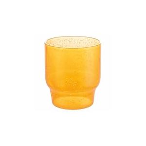 Villa d'Este Home Tivoli 1996 Lot de 6 verres &agrave; eau 325 ml bulles orange, en plastique MS, Sangria y Fiesta, unique