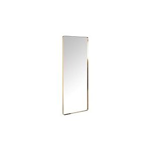 DRW Miroir Mural rectangulaire en métal doré 60 x 3,5 x 160 cm