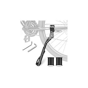 AiQInu bequille Velo, b&eacute;quille v&eacute;lo r&eacute;glable en Aluminium, B&eacute;quille lat&eacute;rale de v&eacute;lo pour v&eacute;lo de Montagne et de Route Adulte 24-29 Pouces