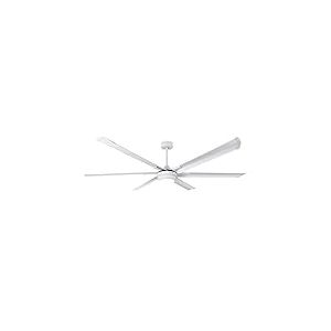 Eden pulse Ventilateur CC 30 W blanc, 6 pales en aluminium, 3250 lm, 6 vitesses, télécommande, minuteur, idéal pour la fraîcheur et le confort dans la maison.