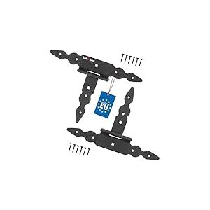 KOTARBAU® 2 x Charnière en T de 150 mm en Acier noir | Charniere Porte Lourde | Penture | Charniere Portail | Charnière Porte Lourde | Penture Volet Bois | Charnieres | Charniere Noir | Charnières