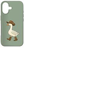 Cowboy Goose Funny Western Walking Boots Chapeau Humour Coque pour iPhone 17