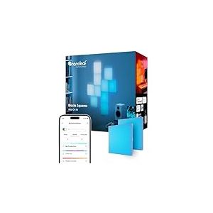 Nanoleaf Blocks Kit d'Extension | 2 Carrés (Kit de Démarrage Requis), Panneau LED RGBW, Lumière Diffusion, Température de Couleur Ajustable (23,1 x 23,1 cm chaque), Murale & Gaming Deco