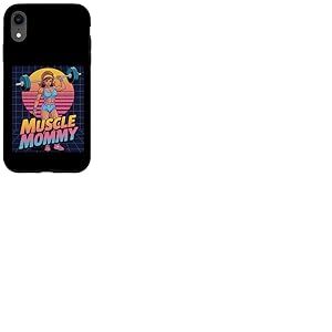 Anime Muscle Mommy Weightlifting Fitness Girl Aesthetic Coque pour iPhone XR