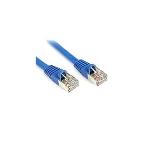 StarTech. COM 50 m Bleu blind&eacute; (avec Protection Anti Coupure pour) Cat 5e (350 MHz) STP c&acirc;ble Patch &ndash; C&acirc;ble r&eacute;seau (RJ-45 blind&eacute; M&acirc;le, Bleu)