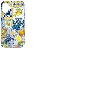 Carrelage méditerranéen et jaune jaune mignon été italien Coque pour iPhone 16 Plus