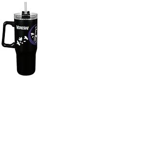 Undercover - Wednesday Gobelet isolant avec paille - capacité 880ml - Gobelet en acier inoxydable avec poignée - sans BPA