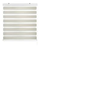 Estoralis | Sansa | Store Enrouleur Jour Nuit - Double Tissu Cassette décorative | Beige | 125 x 180 cm. (Largeur/Hauteur) Taille du Tissu 122 x 175 cm. | Stores pour fenêtres et Portes