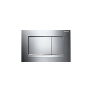 Geberit 115.883.KH.1 Sigma30 Sigma 30 Plaque de déclenchement Chromé Brillant, 24.6x1.2x16.4 cm