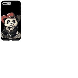 Cowboy Panda en ville avec style pour les amateurs de rodéo Coque pour iPhone 7 Plus/8 Plus