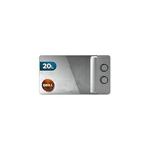 Cecotec Micro-ondes Avec Gril Proclean 3160 Flatbed Mirror. Capacité 20L, 700W, 6 niveaux, gril de 800W, design miroir et métallique, avec technologie 3DWave pour une cuisson uniforme et dorée
