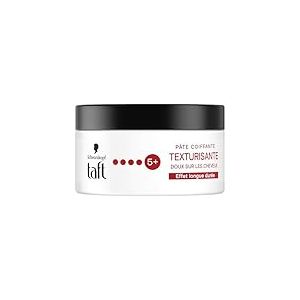 Schwarzkopf - Taft - Pâte Coiffante - Pâte Carbone Texturisante - Brillance - Fixation Très Forte - Doux sur les cheveux - Tenue longue durée - Sans Effet Collant - Formule Provitamine B5-100 ml