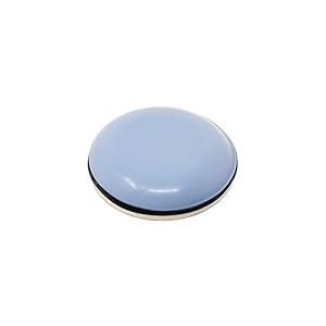 Adsamm® / 4 x Patins en PTFE / bleu-gris / Ø 25 mm / rond / Glisseurs autocollants PTFE / patins glisseurs auto-adhésif qualité premium