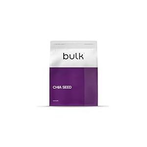 Bulk Graines de Chia, Riche en protéines (23 g pour 100 g) et en fibres (28 g pour 100 g), Idéal pour les smoothies, Pâtisseries et porridge, Végan, Les emballages peuvent varier
