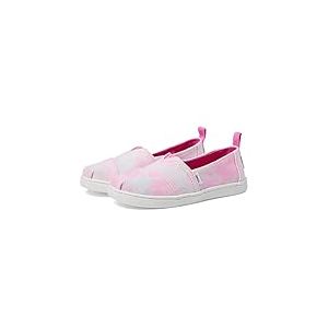 TOMS Garçon Fille Classic Alpargata Semelle de Mocassin, Rose Fluo Multi Tie Dye, 22 EU