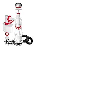 Fominaya TYF15-3G - m&eacute;canisme de chasse d'eau universel Tyfon15 3G, avec bouton-poussoir et robinet lat&eacute;ral extensible Fenix