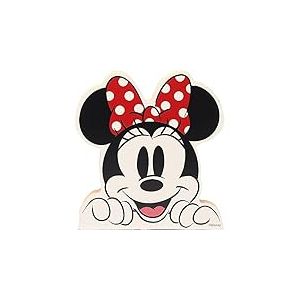 Disney Minnie Mouse Décoration d'étagère en Bois épais pour Chambre d'enfant, Salle de Jeux ou Bureau