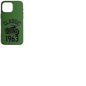 Classique 1963 avec moto Coque pour iPhone 16 Pro Max