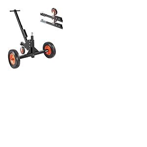 VEVOR Chariot de Remorque 2 en 1, Capacité de Charge de Languette 680,4 kg, Hauteur Réglable 560 mm 660 mm, Boule d'Attelage 50,8 mm, Pneus Pneumatiques 386 mm, pour Déplacer Remorque de Camping-Car