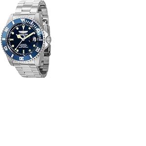 Invicta Pro Diver 36972 Montre Homme - Entanche - Analogique - Mouvement Automatique - Acier Inoxydable avec Cadran Bleu - 44mm