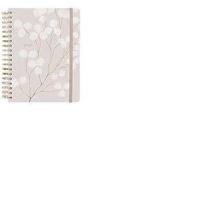 Finocam &ndash; Agenda 2026 1 Jour par page | Janvier &ndash; D&eacute;cembre (12 mois) | Agenda B5 annuel 2026 avec &eacute;lastique | Double spirale Couverture rigide Optimal &ndash; Vera &ndash; International