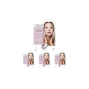 IROHA NATURE Masque Coton Visage/Cou Anti-&Acirc;ge au Collag&egrave;ne (Lot de 4)