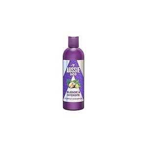Aussie SOS Blonde Hydrate Shampooing Violet 500ml Pour Cheveux Décolorés, Mèches et Gris, Neutralise les Reflets Jaunes, Booste Brillance, Douceur et Éclat