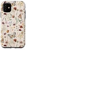 Fleur sauvage papillon amoureux fleur d'été Coque pour iPhone 11
