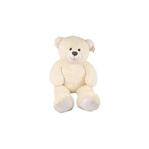 DODO D'AMOUR - Ours en Peluche XXL - Animaux - 192912 - Blanc - Jouet pour Enfant - Cadeau - Géant - Doux - Rassurant - Doudou - Décoration - 100 cm x 50 cm - À Partir de 12 Mois