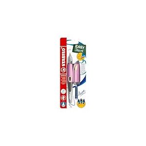 Stylo plume enfant - STABILO EASYbirdy - Blister x 1 stylo plume enfant droitier + 1 clé de réglage - pastel abricot