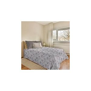 PENSIERI DELICATI Couvre-lit 170 x 280 cm, 100% Coton Pique, idéal comme Drap d'ameublement, Couverture de lit 1 Place, Fantaisie Rose Grand Beige, 100% fabriqué en Italie