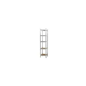 KG KITGARDEN Étagère métallique de Rangement en Acier galvanisé avec 5 étagères en MDF, 180 x 40 x 40 cm