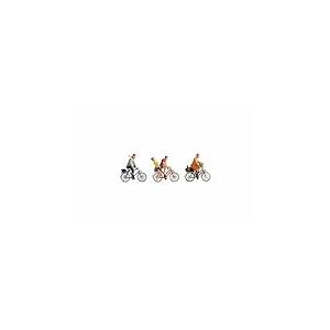 Noch - 36898 - Modélisme Ferroviaire - Cyclistes - 4 Figurines + 3 Bicyclettes