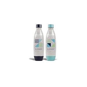 Sodastream Pack de 2 Bouteilles 1L Lave-Vaisselle Fuse E-COM