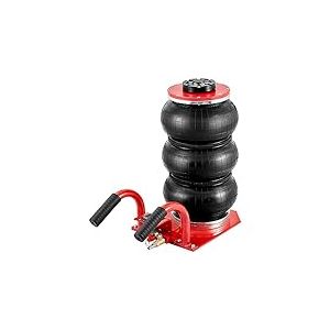 VEVOR Cric Pneumatique 3 T 140-450 mm Cric de Levage Pneumatique 0,8-1,0 MPa Cric Gonflable 3 Coussins d’Air Levage Rapide Facile Portable pour Réparation Entretien Voiture SUV Atelier Garage Rouge
