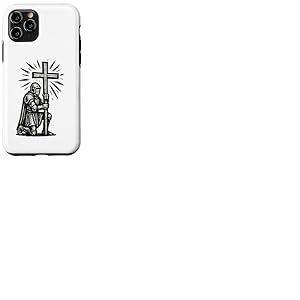 Chevalier chr&eacute;tien avec la Sainte Croix de J&eacute;sus-Christ Coque pour iPhone 11 Pro
