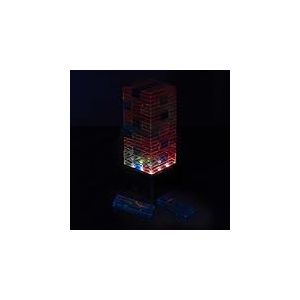 MISTER GADGET, MG3525, Jeu de La Tour Infernale LED', Jeu De La Tour Infernale LED, Couleurs: Orange, Noir, Bleu, Rouge, Jeu de Stratégie pour Adultes ou Enfants