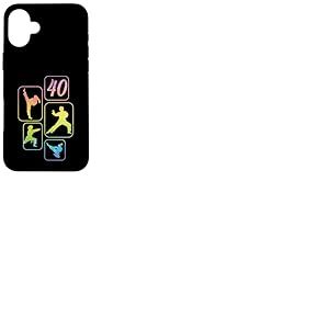 Karat&eacute; Taekwondo 40&egrave;me Anniversaire Femme 40 Ans Coque pour iPhone 16 Plus