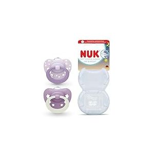 NUK Sucettes First Choice Classic Night, 18-36 mois, lot de 2