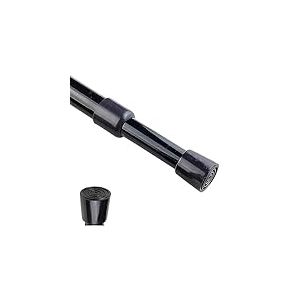 Tringle à rideaux à ressort réglable de 71 à 109 cm - Petite tringle extensible et robuste pour cuisine, salle de bain, fenêtre, bibliothèque, placard