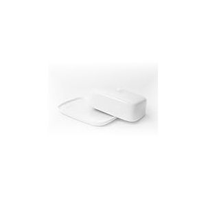 Holst Porzellan BUD 003 Beurrier en porcelaine 1/1 « Gutshof » 250 g Blanc 17,5 x 12,5 x 7 cm