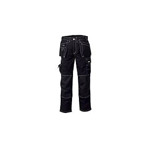 teXXor 4311-44 Panama Canvas Pantalon de travail, Noir, 44