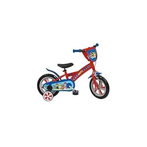 MONDO Toys 25440 Pat' Patrouille V&eacute;lo pour Enfant 12" roulettes et Frein Avant Rouge/Bleu
