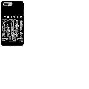 Stylo Plume &eacute;crivain auteur romancier Livre Vintage Verni Coque pour iPhone 7 Plus/8 Plus