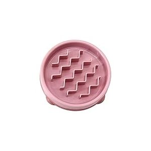 Outward Hound Fun Feeder Slo Bowl - Slow Feeder Dog Bowl - No Bloat - No Choke - Small - Pink