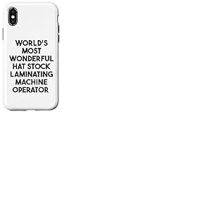 Opérateur de machine à plastifier le plus merveilleux au monde Coque pour iPhone X/XS