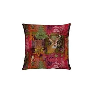 Apeltstoffe 5159 49 x 49 FB. 30 Housse de Coussin, Coton, Rouge, 49 x 49 x 0,5 cm