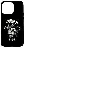 Kingman Arizona USA Tête de Mort de Cowboy Vieilli Coque pour iPhone 15 Pro Max