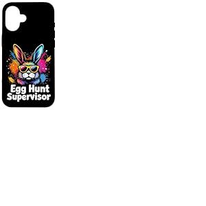 Chasse aux œufs Superviseur Lapin de Pâques Coque pour iPhone 16
